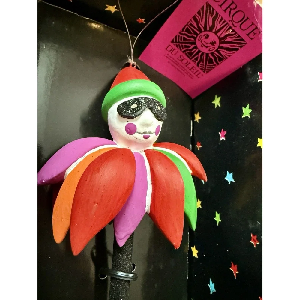 cirque du soleil clown on a ball - by department 56 New in Box. last One.